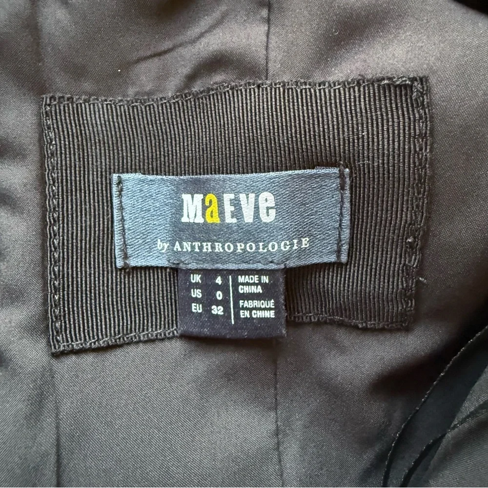 NWT Maeve Anthropologie Square-neck leather black dress S - Picture 13 of 15